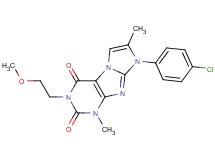 8-(4-chlorophenyl)-3-(2-methoxyethyl)-1,7-dimethyl-1H-imidazo[2,1-f]purine-2,4(3H,8H)-dione