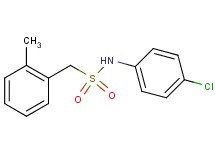 N-(4-chlorophenyl)-1-(2-methylphenyl)methanesulfonamide