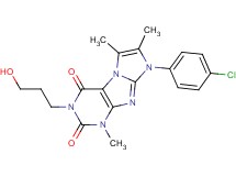 8-(4-chlorophenyl)-3-(3-hydroxypropyl)-1,6,7-trimethyl-1H-imidazo[2,1-f]purine-2,4(3H,8H)-dione
