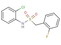 N-(2-chlorophenyl)-1-(2-fluorophenyl)methanesulfonamide