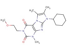 8-cyclohexyl-3-(2-methoxyethyl)-1,6,7-trimethyl-1H-imidazo[2,1-f]purine-2,4(3H,8H)-dione
