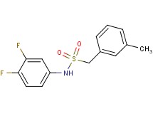 N-(3,4-difluorophenyl)-1-(3-methylphenyl)methanesulfonamide