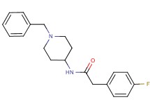 N-(1-benzyl-4-piperidinyl)-2-(4-fluorophenyl)acetamide