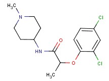 2-(2,4-dichlorophenoxy)-N-(1-methyl-4-piperidinyl)propanamide