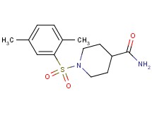 1-[(2,5-dimethylphenyl)sulfonyl]-4-piperidinecarboxamide