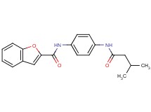 N-{4-[(3-methylbutanoyl)amino]phenyl}-1-benzofuran-2-carboxamide