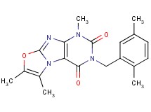 3-(2,5-dimethylbenzyl)-1,6,7-trimethyl[1,3]oxazolo[2,3-f]purine-2,4(1H,3H)-dione