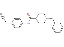 1-benzyl-N-[4-(cyanomethyl)phenyl]-4-piperidinecarboxamide