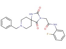 2-(8-benzyl-2,4-dioxo-1,3,8-triazaspiro[4.5]dec-3-yl)-N-(2-fluorophenyl)acetamide