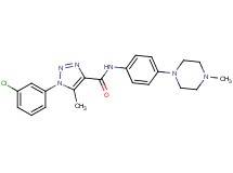 1-(3-chlorophenyl)-5-methyl-N-[4-(4-methyl-1-piperazinyl)phenyl]-1H-1,2,3-triazole-4-carboxamide