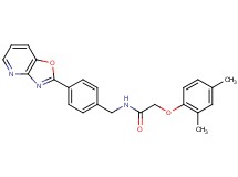 2-(2,4-dimethylphenoxy)-N-(4-[1,3]oxazolo[4,5-b]pyridin-2-ylbenzyl)acetamide