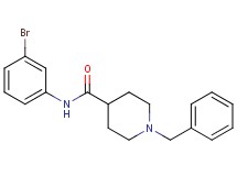 1-benzyl-N-(3-bromophenyl)-4-piperidinecarboxamide