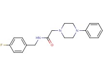 N-(4-fluorobenzyl)-2-(4-phenyl-1-piperazinyl)acetamide