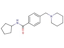 N-cyclopentyl-4-(1-piperidinylmethyl)benzamide