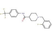 1-(2-fluorobenzyl)-N-[4-(trifluoromethyl)phenyl]-4-piperidinecarboxamide