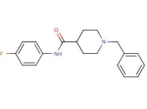 1-benzyl-N-(4-fluorophenyl)-4-piperidinecarboxamide
