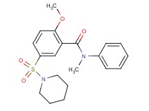 2-methoxy-N-methyl-N-phenyl-5-(1-piperidinylsulfonyl)benzamide