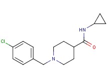 1-(4-chlorobenzyl)-N-cyclopropyl-4-piperidinecarboxamide