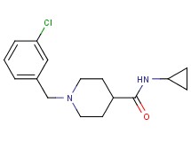 1-(3-chlorobenzyl)-N-cyclopropyl-4-piperidinecarboxamide