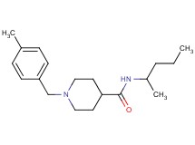1-(4-methylbenzyl)-N-(1-methylbutyl)-4-piperidinecarboxamide