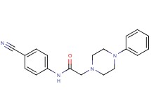 N-(4-cyanophenyl)-2-(4-phenyl-1-piperazinyl)acetamide
