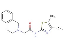 2-(3,4-dihydro-2(1H)-isoquinolinyl)-N-(4,5-dimethyl-1,3-thiazol-2-yl)acetamide