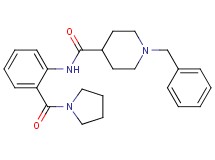 1-benzyl-N-[2-(1-pyrrolidinylcarbonyl)phenyl]-4-piperidinecarboxamide