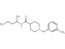 1-(3-methylbenzyl)-N-(1-methylbutyl)-4-piperidinecarboxamide