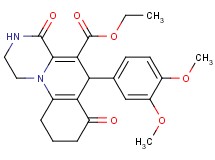 ethyl 6-(3,4-dimethoxyphenyl)-4,7-dioxo-2,3,4,6,7,8,9,10-octahydro-1H-pyrazino[1,2-a]quinoline-5-carboxylate