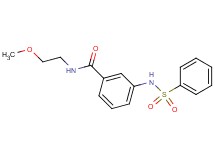 N-(2-methoxyethyl)-3-[(phenylsulfonyl)amino]benzamide