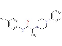 N-(4-methylphenyl)-2-(4-phenyl-1-piperazinyl)propanamide