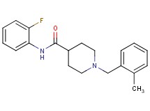 N-(2-fluorophenyl)-1-(2-methylbenzyl)-4-piperidinecarboxamide