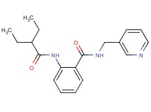 2-[(2-ethylbutanoyl)amino]-N-(3-pyridinylmethyl)benzamide