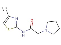 N-(4-methyl-1,3-thiazol-2-yl)-2-(1-pyrrolidinyl)acetamide