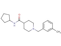 N-cyclopentyl-1-(3-methylbenzyl)-4-piperidinecarboxamide