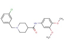 1-(3-chlorobenzyl)-N-(3,4-dimethoxyphenyl)-4-piperidinecarboxamide
