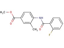 methyl 4-[(2-fluorobenzoyl)amino]-3-methylbenzoate