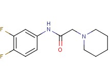 N-(3,4-difluorophenyl)-2-(1-piperidinyl)acetamide