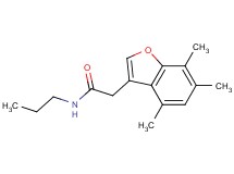 N-propyl-2-(4,6,7-trimethyl-1-benzofuran-3-yl)acetamide