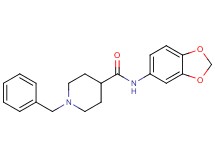 N-1,3-benzodioxol-5-yl-1-benzyl-4-piperidinecarboxamide