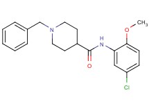 1-benzyl-N-(5-chloro-2-methoxyphenyl)-4-piperidinecarboxamide
