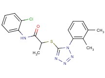 N-(2-chlorophenyl)-2-{[1-(2,3-dimethylphenyl)-1H-tetrazol-5-yl]thio}propanamide