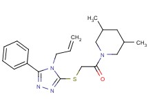 1-{[(4-allyl-5-phenyl-4H-1,2,4-triazol-3-yl)thio]acetyl}-3,5-dimethylpiperidine