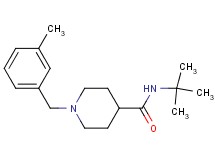 N-(tert-butyl)-1-(3-methylbenzyl)-4-piperidinecarboxamide