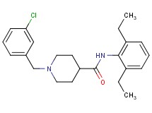1-(3-chlorobenzyl)-N-(2,6-diethylphenyl)-4-piperidinecarboxamide