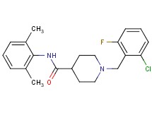 1-(2-chloro-6-fluorobenzyl)-N-(2,6-dimethylphenyl)-4-piperidinecarboxamide