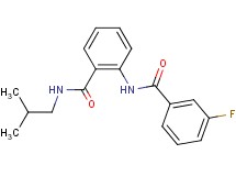 2-[(3-fluorobenzoyl)amino]-N-isobutylbenzamide
