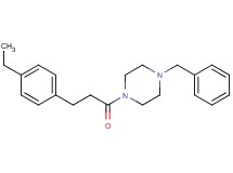 1-benzyl-4-[3-(4-ethylphenyl)propanoyl]piperazine