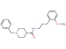 1-benzyl-N-[3-(2-methoxyphenyl)propyl]-4-piperidinecarboxamide