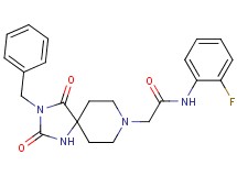 2-(3-benzyl-2,4-dioxo-1,3,8-triazaspiro[4.5]dec-8-yl)-N-(2-fluorophenyl)acetamide